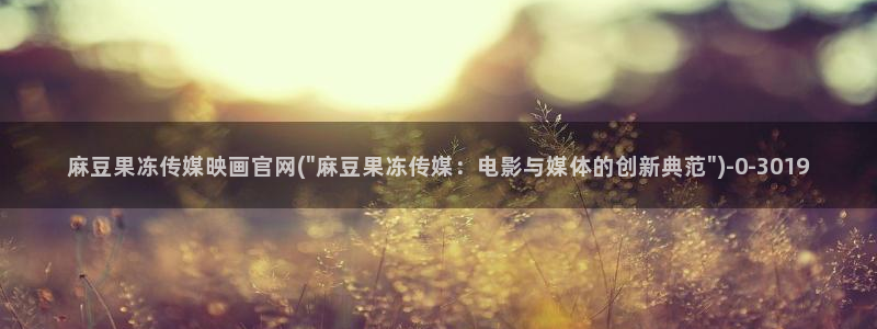 麻豆传媒在线观看